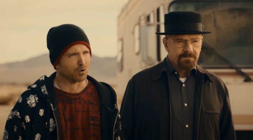 DiscussingFilm's tweet photo. Bryan Cranston says the PopCorners #SuperBowl ad may be his final appearance as Walter White.

“This might be the retiring episode of the ‘Breaking Bad’ universe.”

(Source: https://t.co/3cIIYwLb5Z) https://t.co/YHejCexUVz