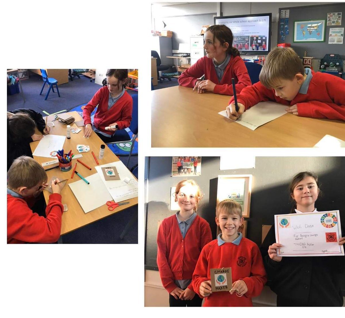 The Sustainability Squad leaders have been working together to create the ‘Change Maker’ Awards ⭐️🌎 They will be introducing the Awards this term to celebrate all of the children and classes across the school taking action on the #SDGs @bitesizeSDGs @LfSScotland