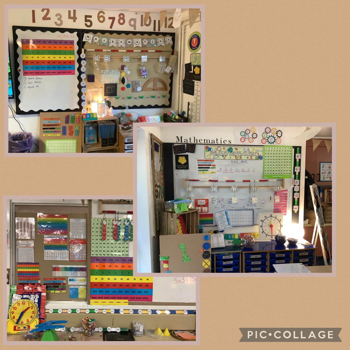 UskPrimary's tweet photo. Maths Matters! Ever changing, always updated, interactive boards, tables and provision full of visuals, manipulatives and ‘maths patter’ in every classroom! Raising the profile of Maths, raising engagement in Maths, raising attainment in Maths! @Cerisummit @EAS_Numeracy https://t.co/tYSExV8bXs
