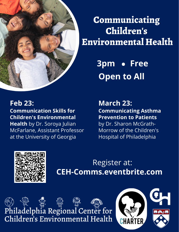Two weeks until our Communication Skills for Children's Environmental Health seminar led by <a href="/SoroyaJulian/">Soroya Julian McFarlane, PhD</a> from <a href="/UGAComm/">Communication Studies</a>.  

It's the first part of a two part series hosted  in partnership with the <a href="/EmoryNursing/">Emory Nursing</a>'s CHARTER. 

Register here:
eventbrite.com/e/communicatin…