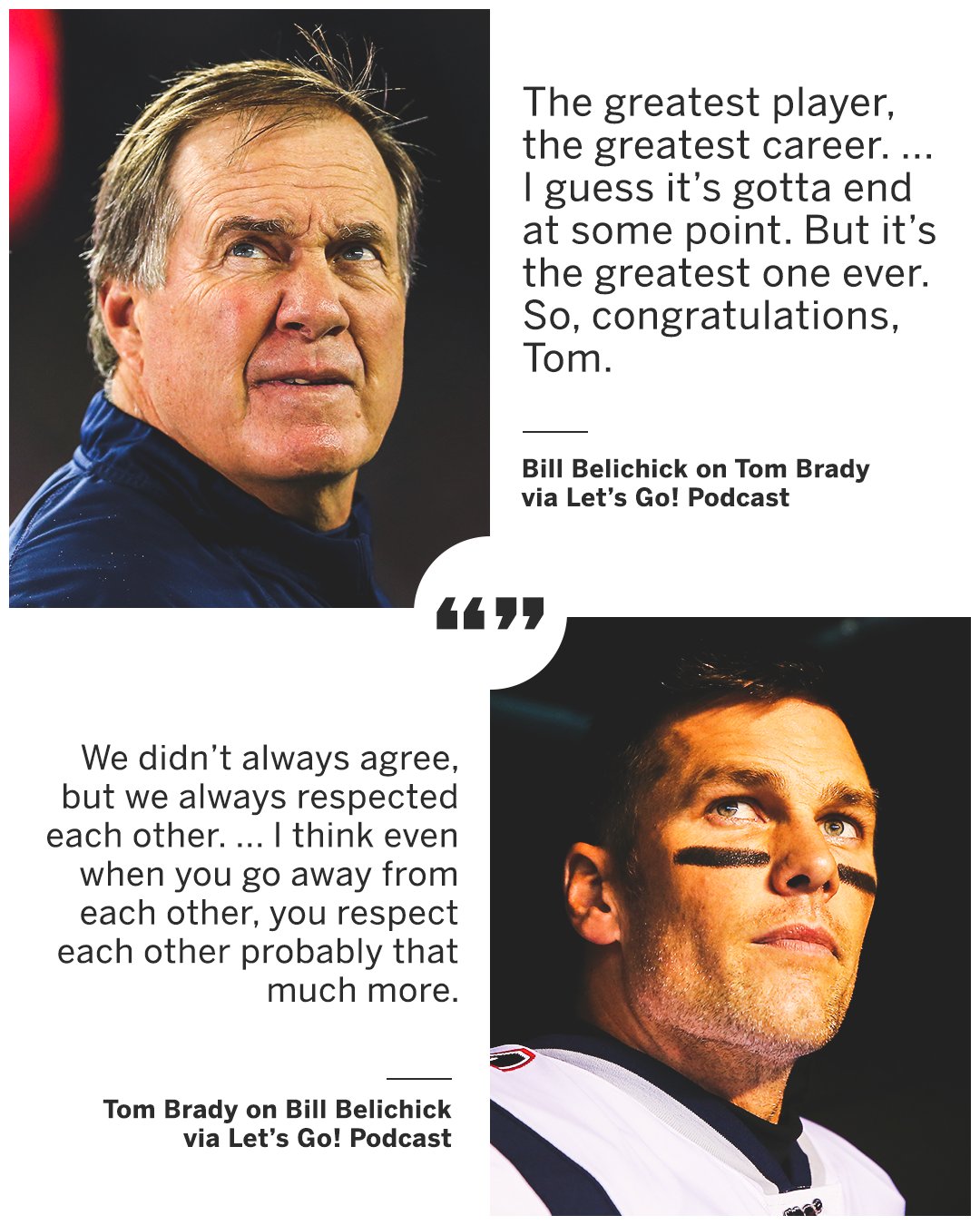 ESPN on Twitter "Tom Brady and Bill Belichick reflected on their
