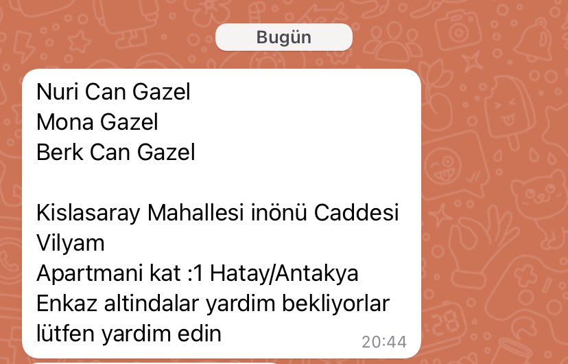 HATAY ANTAKYA ÇOK ACİL!!!