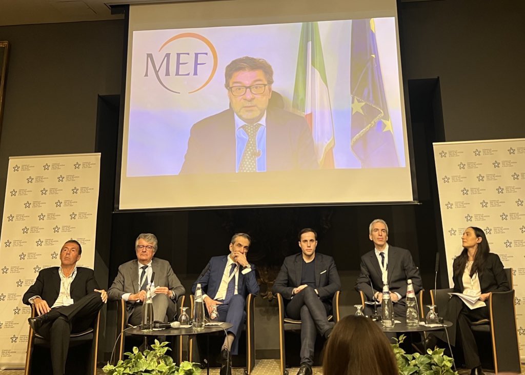 L’intervento al Workshop #Consiusa2023 del ministro  dell’Economia e delle Finanze Giancarlo #Giorgetti @MEF_GOV 

@riotta @ItalyinUS @Ambrosetti_  partner @intesasanpaolo