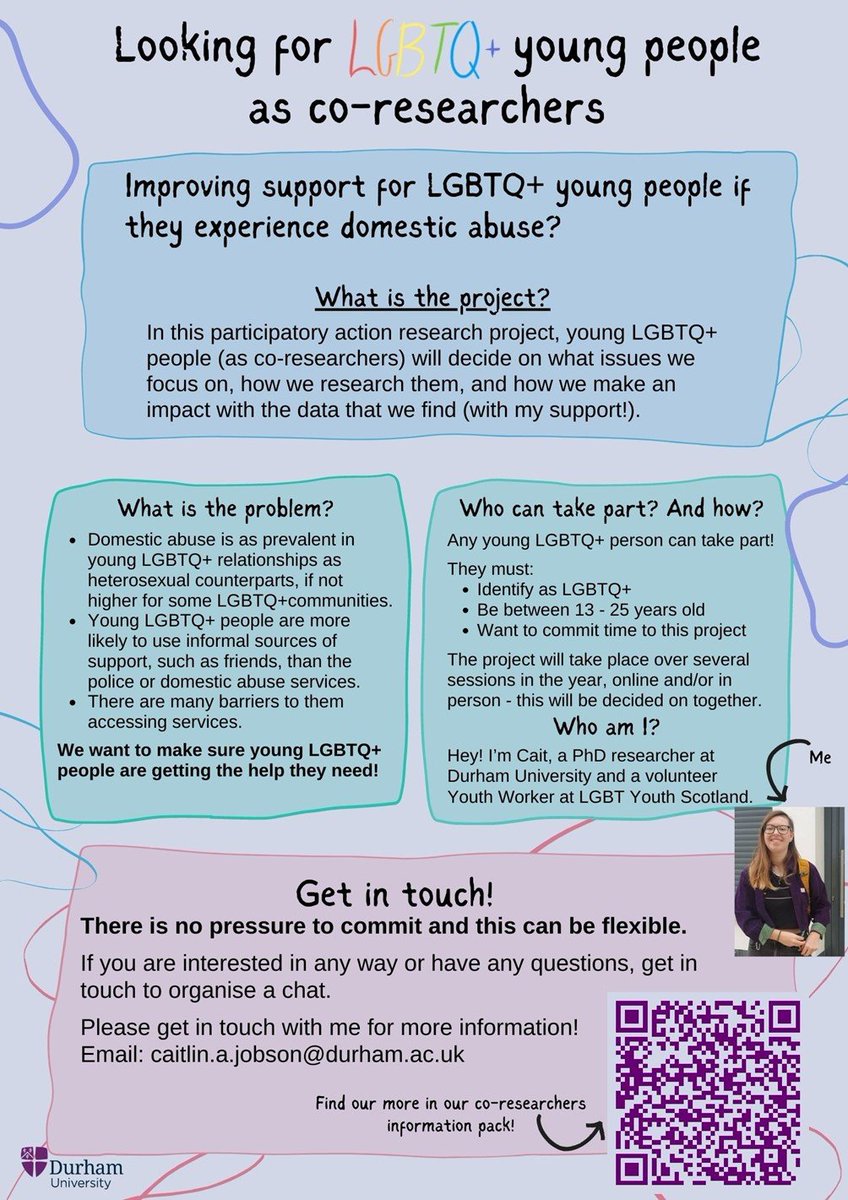 Amazing opportunity to help improve services to young people - with support from our specialist LGBT+ IDVA if needed <a href="/SALGBTIQ/">StAidansLGBTIQ+</a> <a href="/StAidansCollege/">St Aidan's College</a> <a href="/StChadsDurham/">St Chad's College</a> <a href="/fram_official/">Framwellgate School</a> <a href="/Dunelmia/">Durham School</a> @durhaned <a href="/DUEDI7/">Durham Uni Equality, Diversity and Inclusion</a> <a href="/DurhamCouncil/">Durham County Council</a>