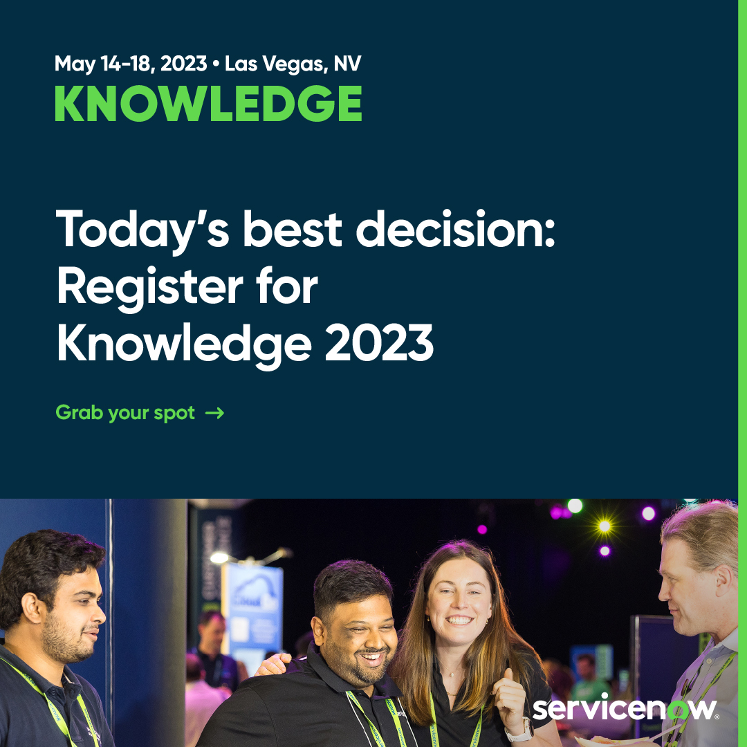 ServiceNow Events tweet media
