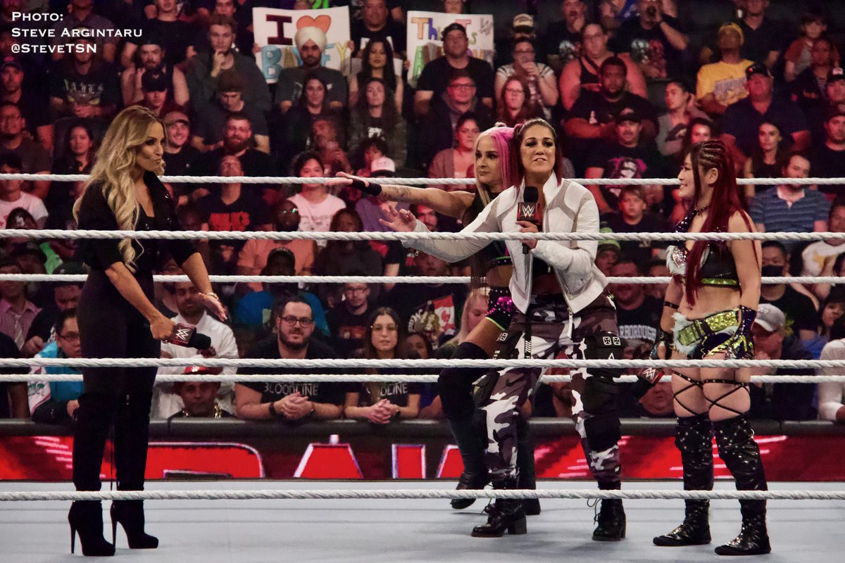 If Trish Stratus does team with Lita & Becky Lynch vs. #DamageCTRL at #WWEChamber, reminder the story - at least with Trish - started at #WWERaw in Toronto in August.

“Bayley.. I can, real quick, go from ‘I AM retired’ to ‘I WAS retired’ if you don’t stop running your mouth.” https://t.co/SAZ4u9CYzH