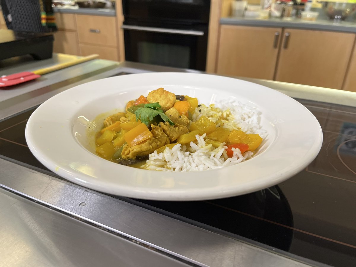 Filmed a tasty cooking segment at @NSCCAkerley for African Heritage Month. 😋