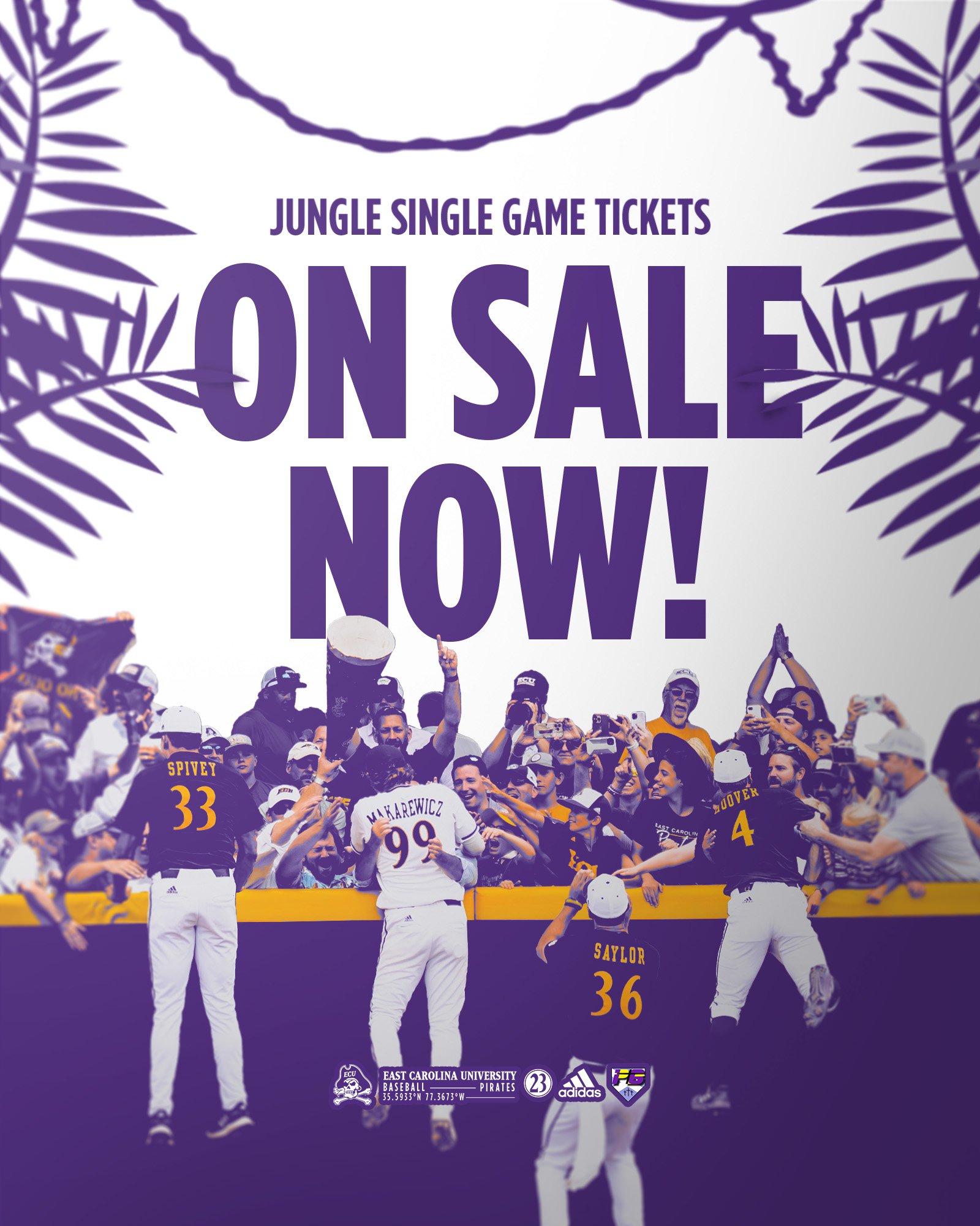 East Carolina Baseball on Twitter "Jungle single game tickets are now