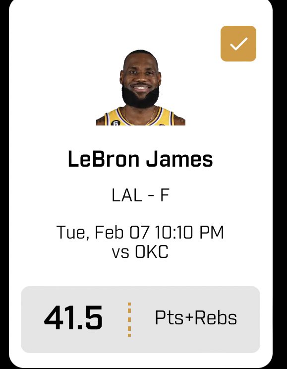 thedfsprocess's tweet photo. Are you #TeamOver or #TeamUnder on this inflated Lebron James prop?
For comparison, Jokic is at 36.5
I’m team under. #PrizePicks https://t.co/xJKOB7ax7w