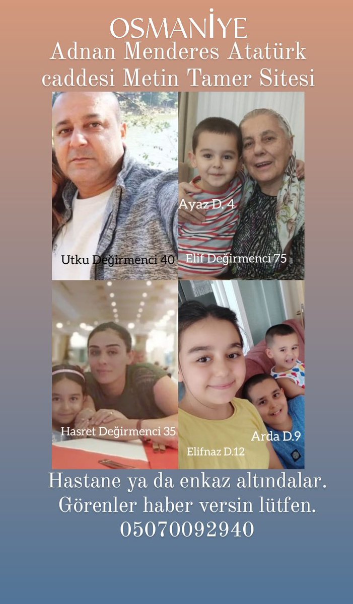 MFasulyesi's tweet photo. @osmaniyebld Elif nazın çıkarıldığı söyleniyor. Bulamıyoruz. Bulun artık nolur. https://t.co/8dI0394Z4t
