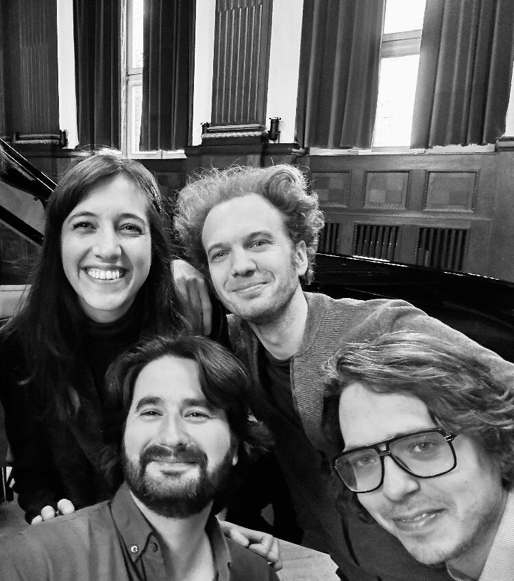 With <a href="/CamilleThomasOF/">Camille Thomas</a> in #Berlin today, recording a track for her upcoming #Chopin album for <a href="/DGclassics/">Deutsche Grammophon (DG)</a> ! Much has happened since pure coïncidence put us next to one another in a London train in 2012 😊 Other old friends catch-ups of the day : <a href="/DebargueLucas/">Lucas Debargue</a> &amp; @JulienBrocal