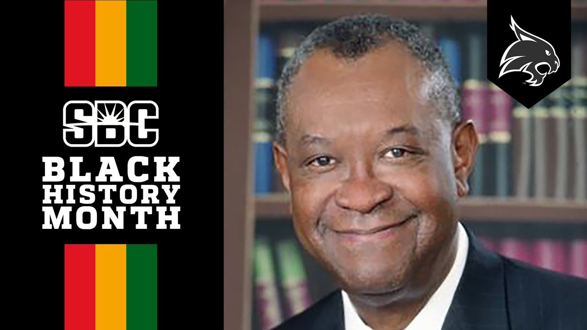 SunBelt's tweet photo. 𝗕𝗟𝗔𝗭𝗜𝗡𝗚 𝗔 𝗧𝗥𝗔𝗜𝗟.

Dr. Johnny E. Brown was the first Black student-athlete at @TxStateBobcats. He went on to a distinguished career as a public school educator, administrator and superintendent. 

#RisingForward | #SBCBHM 🔴☀️🟢

📰 » https://t.co/7Jq9KUdvHu https://t.co/MFifYbjoun