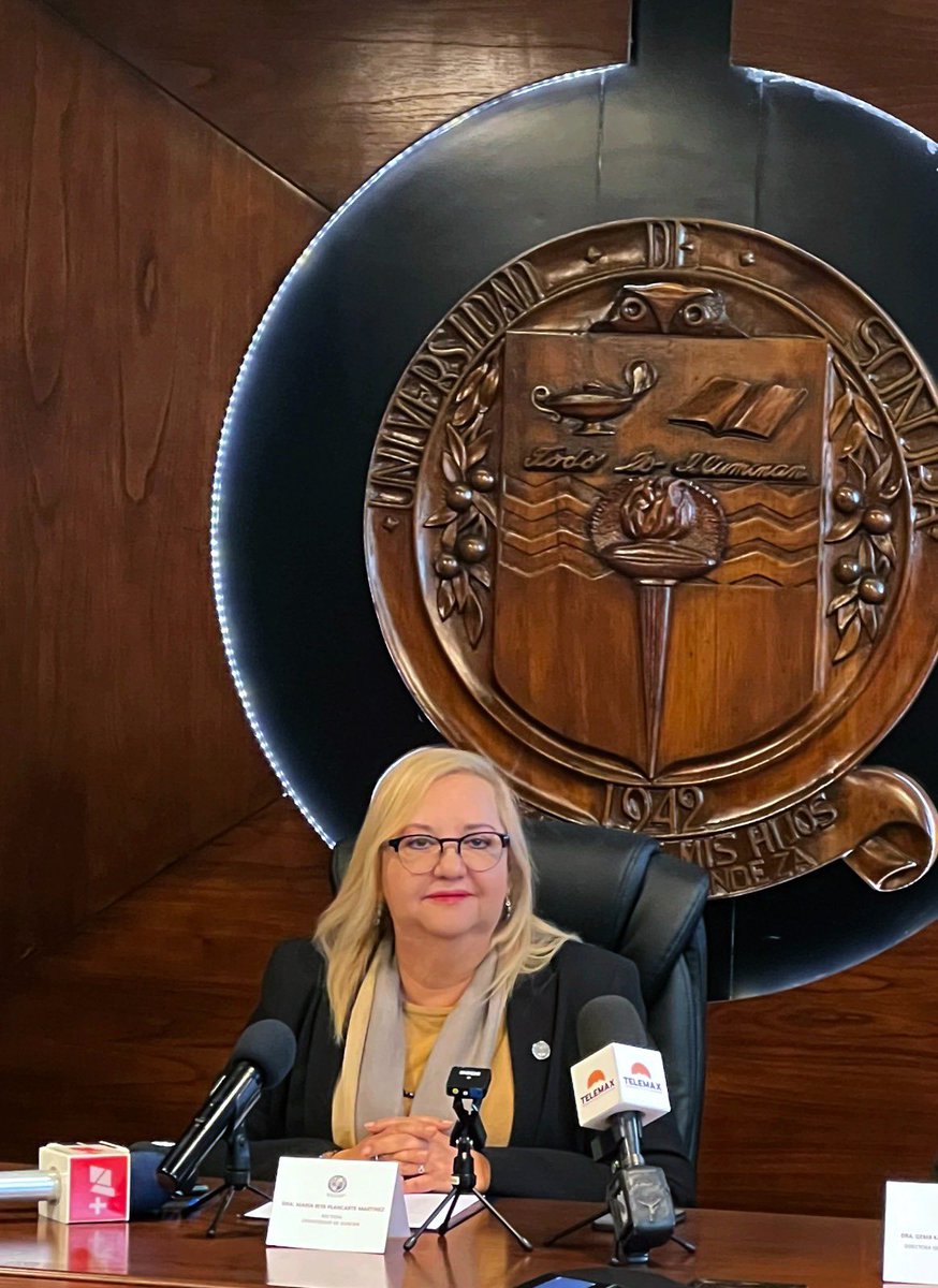 RitaPlan's tweet photo. La nueva generación que ingresará en agosto de 2023 encontrará en @SoyUnison una institución fuerte y preparada, que contará con nuevos programas de gran pertinencia científica, social y económica que engrandecerán la oferta educativa y van acordes al desarrollo de Sonora. https://t.co/LBms69rrQw