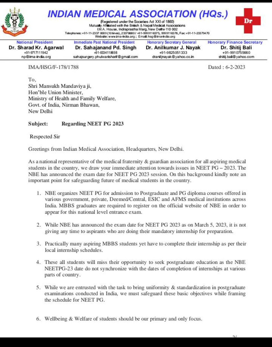 dr_venkatesh_k's tweet photo. IMA @IMAIndiaOrg requests for postponement of Neet PG #NEETPG2023 #neetpg #medtwittee #neetpg23postponment https://t.co/BVoIMBx6Mh
