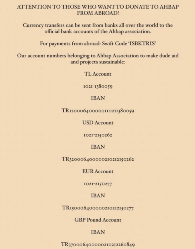 GLOBAL MOA AND FEARNOT! WE NEED YOUR HELP! HOW TO HELP TURKEY? You can donate to our country using the links below. Remember that 1$ and 1€ are equal to 20₺, so even the smallest donation you make will help us a lot. You can spread this tweet to reach people who can donate