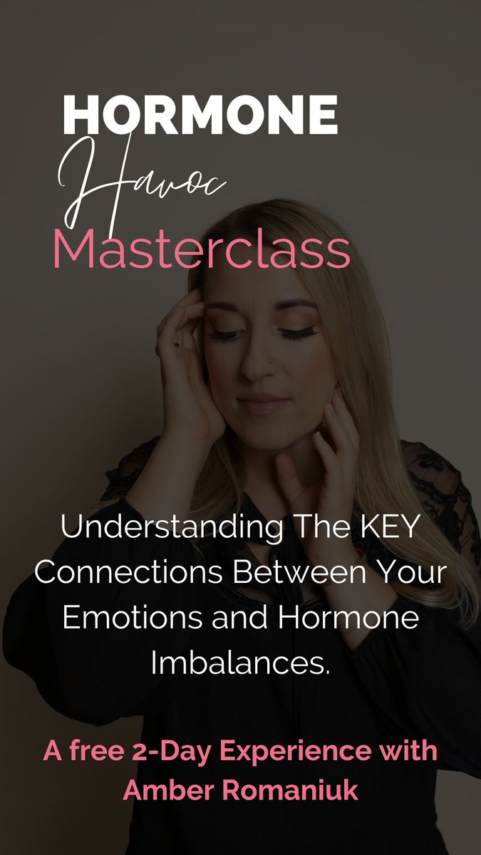 aapprovedmag's tweet photo. Hair loss, weight-gain, poor appetite, anxiety or bloating happening for you? These are all signs of potential hormone imbalances. Come and join me for my FREE 2-day Masterclass Hormone Havoc to learn the emotional and physical ties to hormones!

https://t.co/wR6zKnZRxk https://t.co/CNwFtiaKny