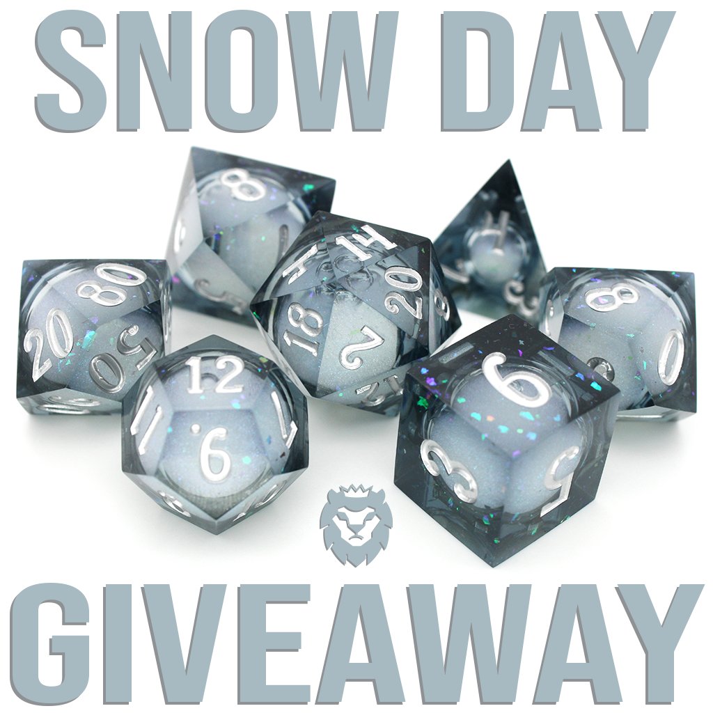 Brrr! We're giving away a set of Snow Globe liquid core dice!

To enter, follow + RT ❄️

Winner announced Thursday 🎉

**Open internationally; not sponsored by Facebook, Instagram, or Twitter**

#dice #rpg #dnd #diceaddict #dicecollector #dungeonsanddragons #giveaway