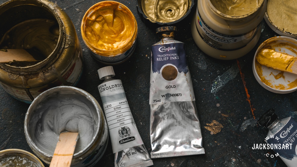 Jackson's Art on Twitter "Printmaking with metallic inks will always