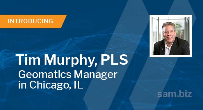 SAMCOMPANIES's tweet photo. We are pleased to announce that Tim Murphy, PLS, has joined the SAM team as a Geomatics Manager based out of our Chicago, Illinois office. Read the full announcement: https://t.co/ebgg78ijTp #SAMCompanies #SAMLife https://t.co/FcIdqWHWps