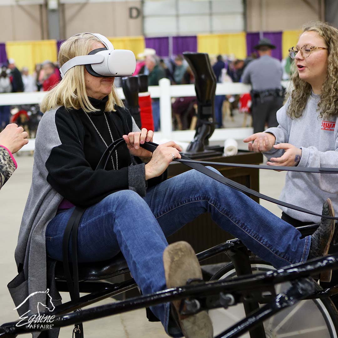 Ever been curious what it must feel like to race a Standardbred? You can find out at Equine Affaire! <a href="/HarnessRacingOH/">Ohio Harness Horsemen's Association</a> is bringing an incredible virtual reality activity to their booth this spring. Just put on the goggles, take your seat&amp;experience the ride of a lifetime.