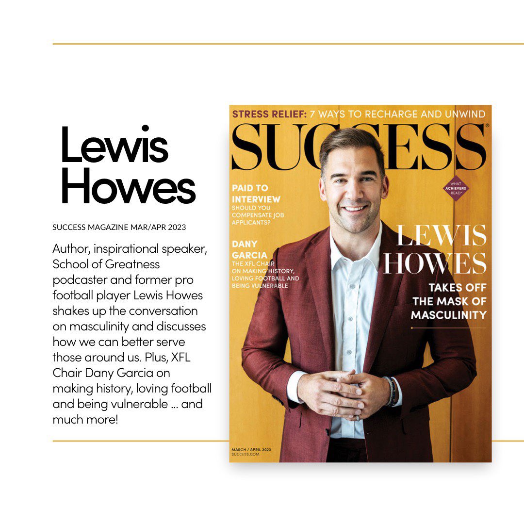 The new issue of SUCCESS is now on shelves. <a href="/LewisHowes/">Lewis Howes</a>, bestselling author, podcaster, and former pro-football player, graces our cover. Lewis shakes up the conversation on masculinity and discusses how we can better serve those around us: store.success.com/by-media/succe…