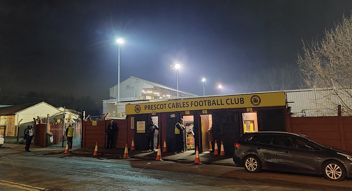 LeeJFisher1's tweet image. Derby night under the lights? 
You know you want to.... 
@PrescotCablesFC vs @Widnes_FC
⏲️ KO. 19:45
📌 Joseph Russell Stadium, Prescot.

Come on down and cheer on the boys in Yellow and Black as Ste Daley takes the Cables reigns for the first time! @NorthernPremLge #npl #pcfc