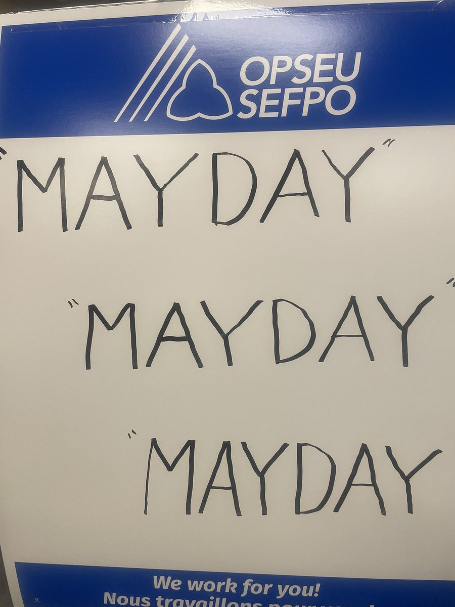 6perronsinwaub's tweet photo. @OPSEU @SEFPO #standswith #local332 members that are fighting for their jobs after being #terminated by #CLASS-Community Living Association of South Simcoe. “Mayday” “Mayday” “Mayday”. @CLOntario @clmhidcoo #workers #safetymatters https://t.co/A7s8Q27ViV