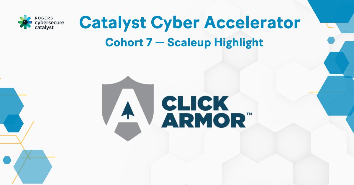 We'd like you to meet another company in Cohort 7 of the Catalyst Cyber Accelerator, <a href="/ClickArmor/">Click Armor</a>.

They help businesses reduce risks from phishing &amp; social engineering threats, by using gamified simulations &amp; challenges to engage employees &amp; improve their attack resistance.
1/2