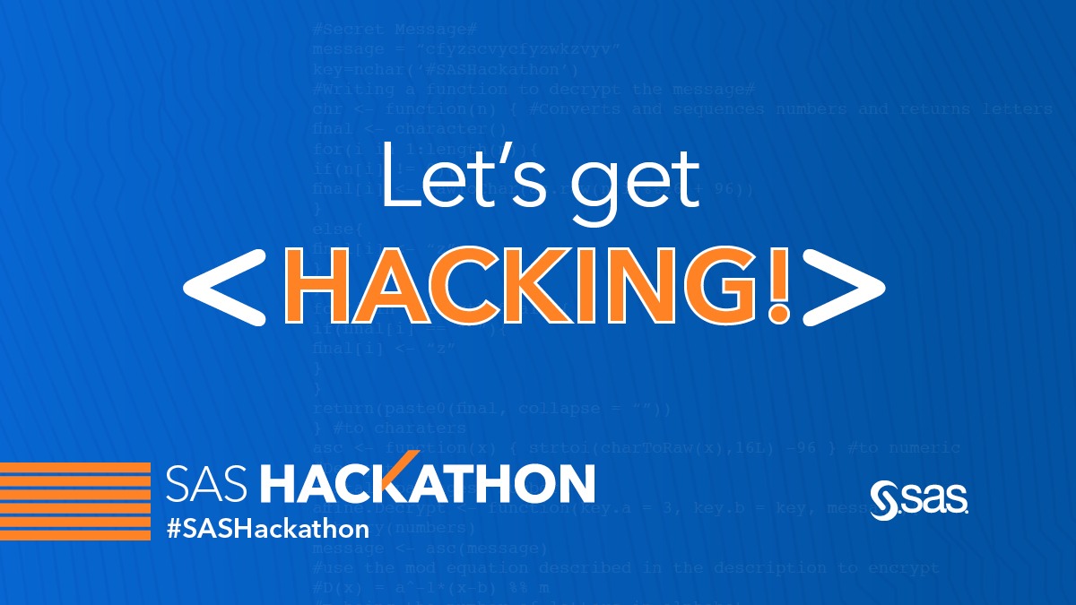 Wondering what the future holds? How about being a part of it? Join our #SASHackathon. A great chance for data scientists to connect. Register now: 2.sas.com/60123iTHn #datascience #innovation