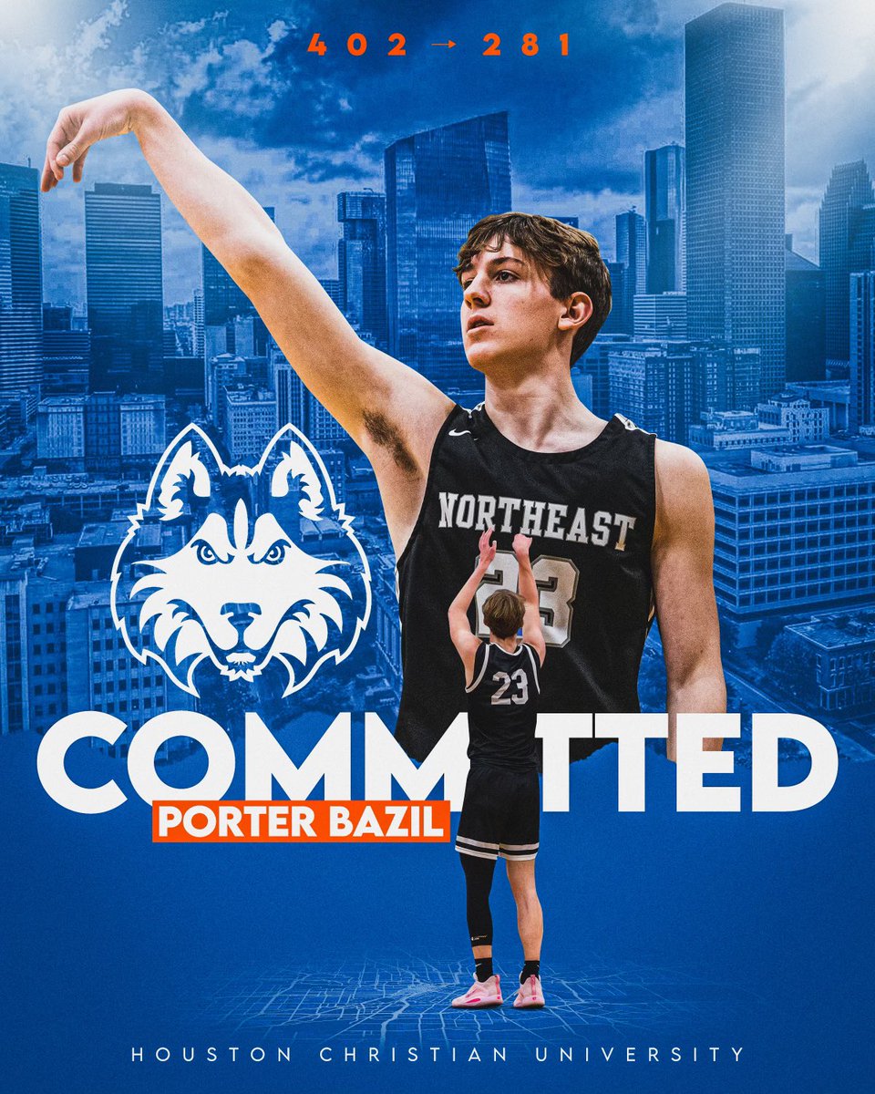 After a great talk with the coaching staff, I’m excited to announce my commitment to Houston Christian University! Thank you to everyone who helped me make the decision and all my coaches and teammates throughout the years.