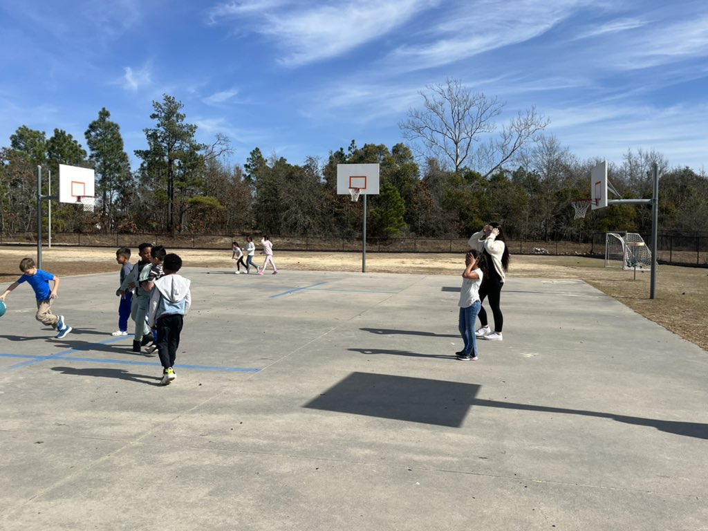 Playing basketball with Ms. Lee is always fun! <a href="/CatawbaTrail/">Catawba Trail Colts</a>