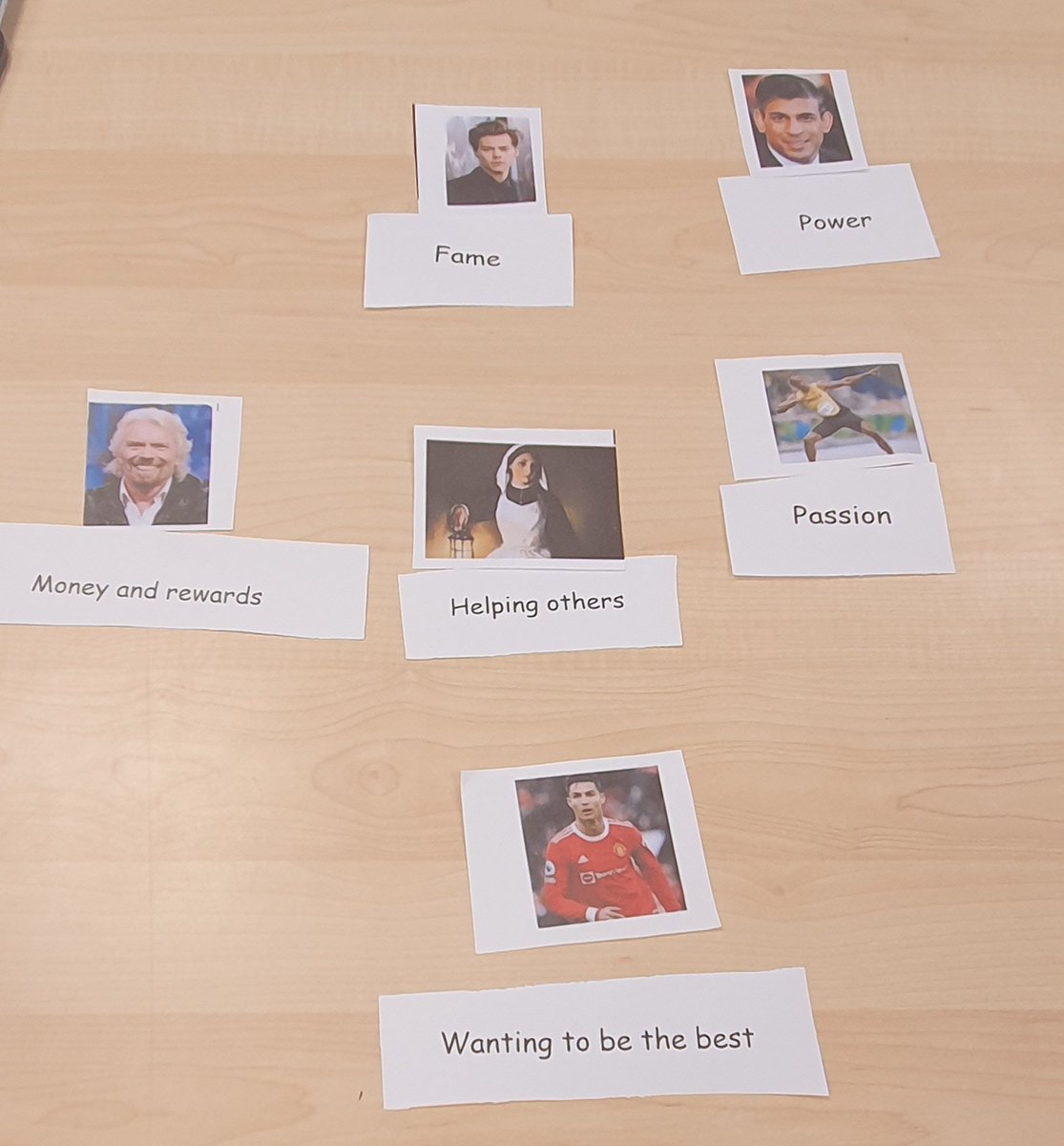 Y3OPS's tweet image. In Reflect Ed today we have been discussing what motivates people to be successful. We looked at some famous people and talked about who they were and decided what had motivated each of them to strive for success #ReflectEd