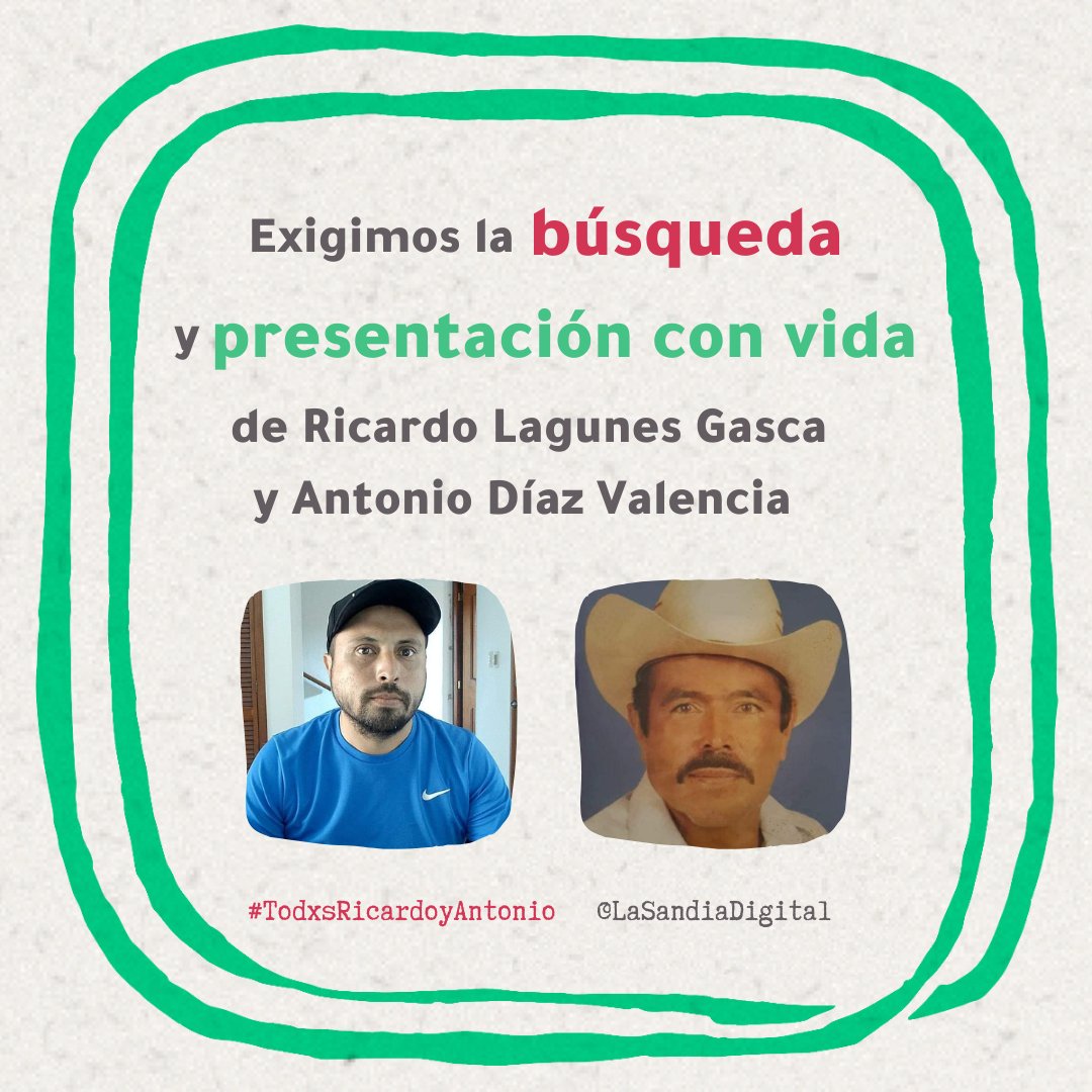 🚨¿Dónde están los defensores de derechos humanos Ricardo y Antonio? Desaparecieron el 15 de enero en Colima después de haber recibido amenazas por parte de la minera <a href="/TerniumMexico/">Ternium México</a>. ¿Por qué no avanzan las búsquedas de <a href="/gobiernocolima/">Gobierno Colima</a> y <a href="/GobMichoacan/">Gobierno de Michoacán</a>? 😡 #TodxsRicardoyAntonio
