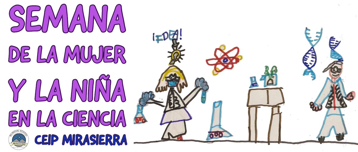 Ya hemos empezado! Semana de la Mujer y la Niña en la ciencia en #CpMirasierraMadrid
Hay una agenda completa este año. 
¡Gracias a todas por sumar!
#STEMirasierra #CpMirasierraMadrid #bilingualschool #EscuelaPública #mirasierraconvive #siempresumando