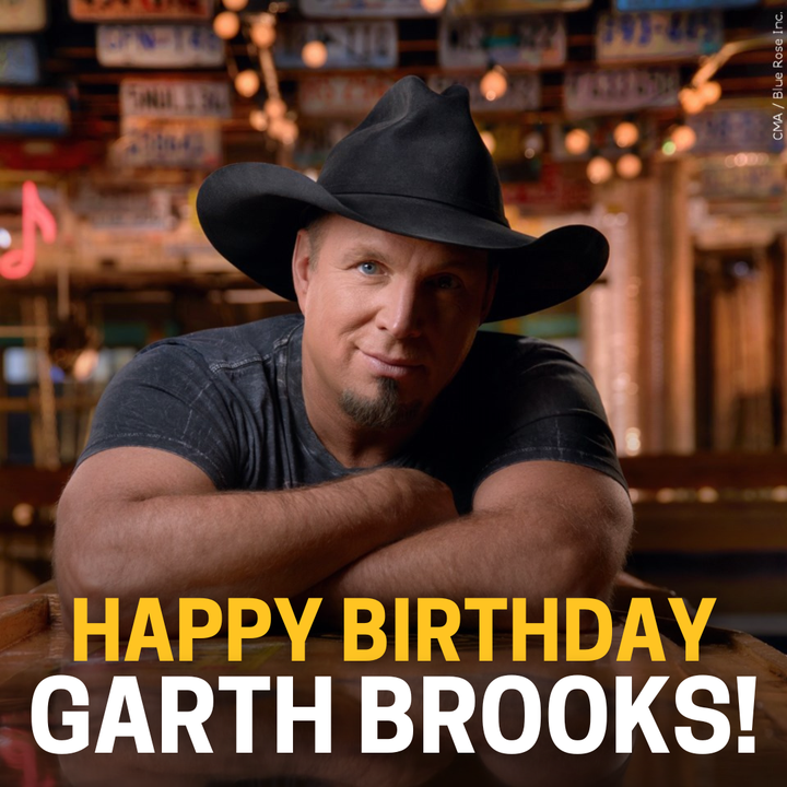 Happy 61st birthday to Garth Brooks! 