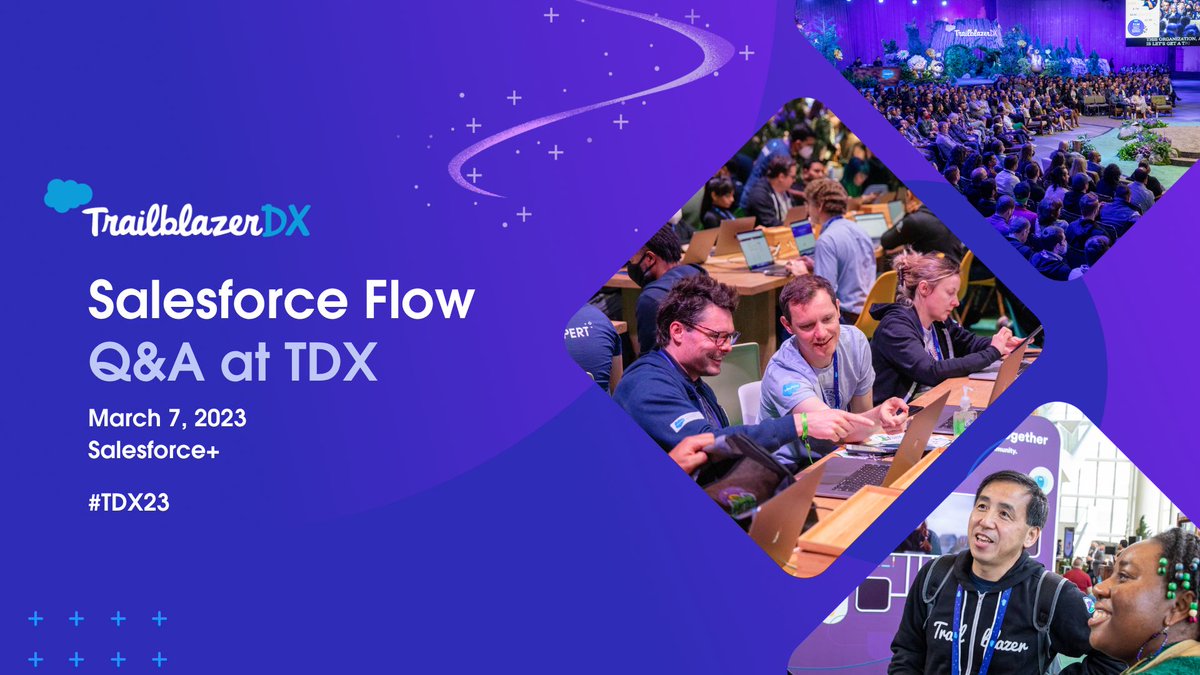 TrailblazerDX is right around the corner and we want to hear from you! 

What are your most pressing questions about <a href="/salesforce/">Salesforce</a> Flow? 

Submit below and join automation product leaders at #TDX23 on Salesforce+ as they answer your questions.
