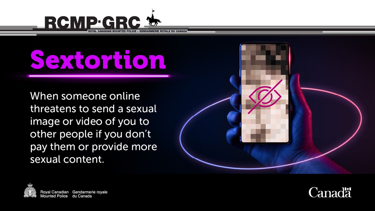 rcmpgrcpolice's tweet photo. Today is #SaferInternetDay – a great time to start a conversation about the rising trend of financial sextortion and how to safeguard against this type of crime. Learn more from @CdnChildProtect. #StopFinancialSextortion #ThereIsLifeAfterImages https://t.co/7TZMf9FPks