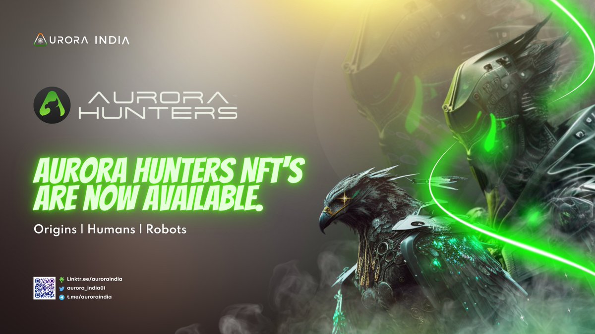 riseinovation's tweet photo. @aurora__hunters launched their #NFT Collectionโจ๐จ
Introduced the 3 rarity levels:
๐ฆ
Origins (common):
https://t.co/5WUxA7FkNK
๐ด Humans (rare):
https://t.co/s0izFB7ZBz
๐ค Robots (epic):
https://t.co/sCRyqiwvZ8
Like | RT | Share
#keepcalm
#stopwhining
#contributetoaurora https://t.co/jNBx4miZmt