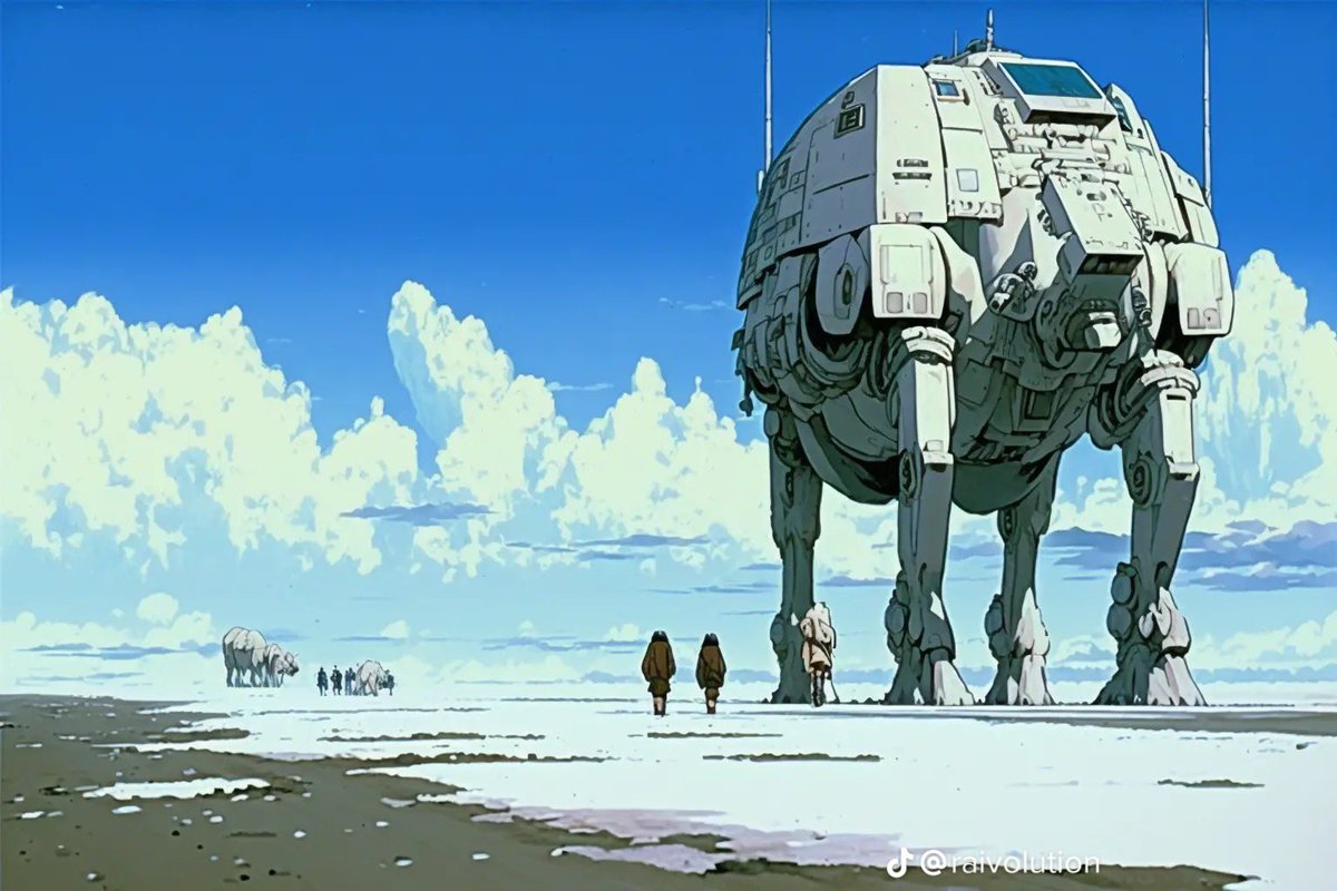 NerdDen's tweet photo. Star Wars but through the lens of an 80’s anime https://t.co/pRB0z518KI