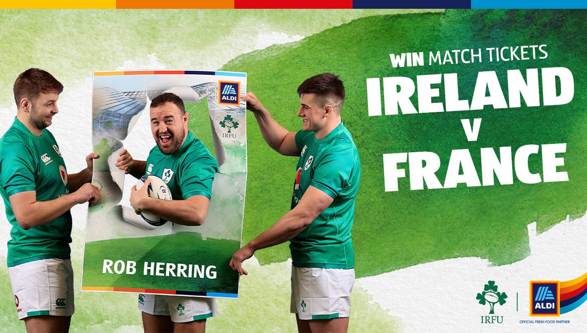 We have tickets for Ireland v France. It’s going to be special. Who would you share the experience with?
Start tagging to win.  And don’t forget to collect your Irish Rugby stickers in store for your primary school. #IREvFRA