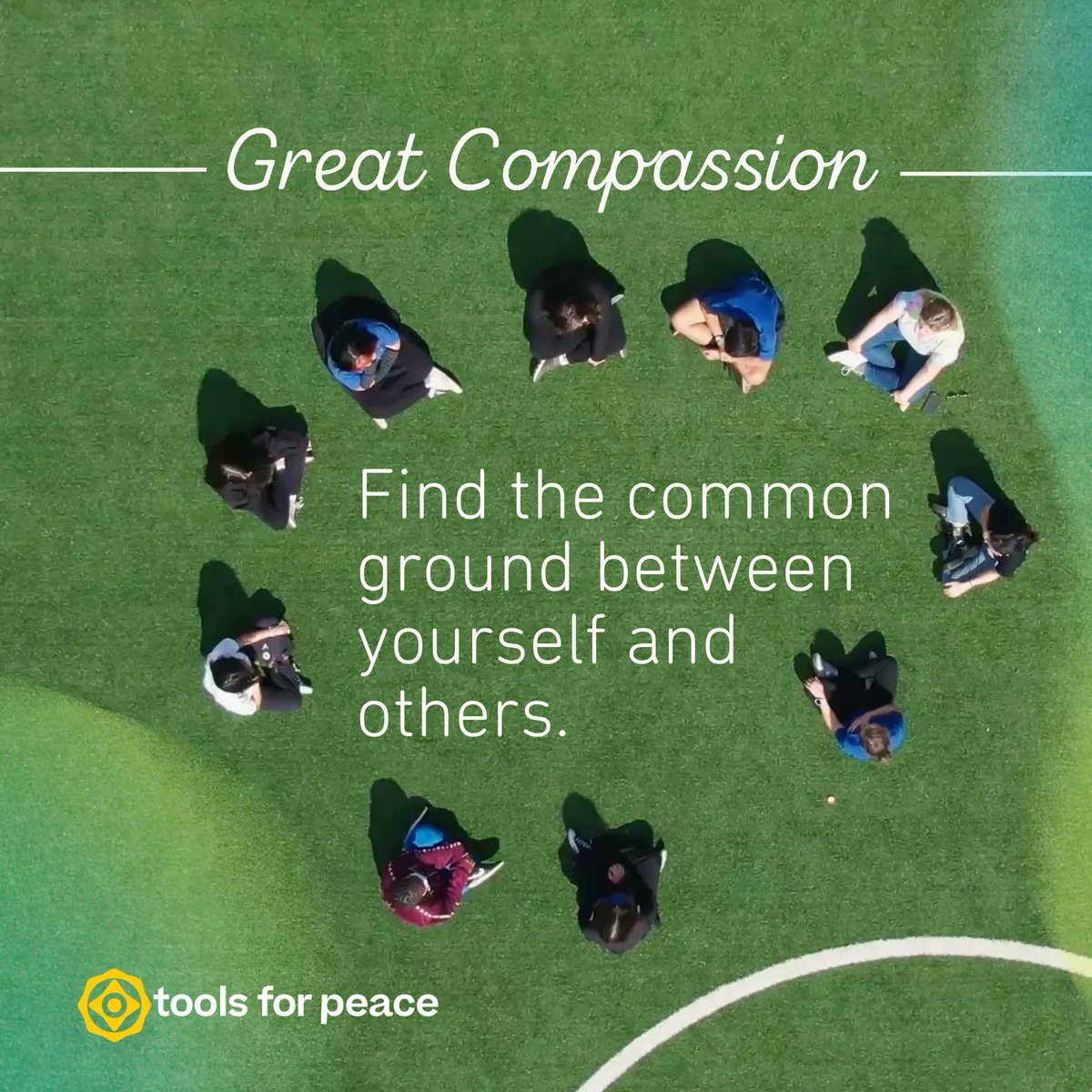 To shift the focus from just yourself to include the wellbeing of others, look to find the common ground between you &amp; others. If you look really closely, you will find that just as you work hard to bring about your own happiness, and avoid suffering, so do others. 👀 #Compassion