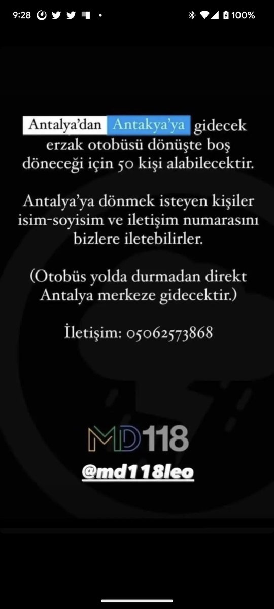 suleymanccelik's tweet photo. @nesibekiris Nesibe Hanım direk Ankara'ya gelmiyor ancak sakin bir bölgeye geçiş için yer kaldıysa ulaşabilirsiniz. https://t.co/u1tJpQtBWD
