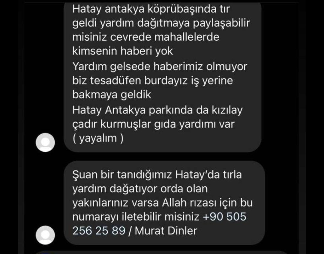 mucaslaa's tweet photo. ARKADAŞLAR HATAY/ANTAKYA KÖPRÜBAŞINA YAKIN OLANLAR ERZAK İHTİYACINIZ VAR İSE LÜTFEN BU NUMARAYA ULAŞIN +90 505 256 25 89/MURAT DİNLER
LÜTFEN YAYALIM İHTİYAÇ SAHİPLERİNE ULAŞSIN ‼️ https://t.co/JKkEVGN973