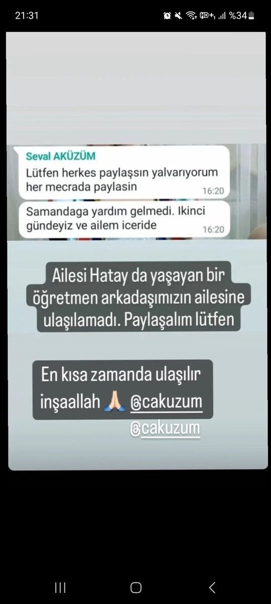 meltemuzik8's tweet photo. #samandagdeprem 
#halukleventacil 
#AHBAP 
#AhbapDernegi 
#afaddeprem !!!!! https://t.co/wHAuGeKyhk
