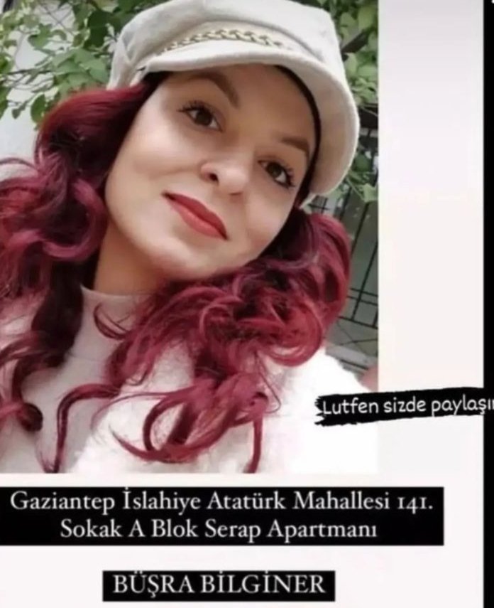 sibelsahn's tweet photo. @OguzhanUgur Büşra Bilginer kuzenimiz ve hâlen göçük altında lütfen paylaşalım daha çok paylaşalım duyuralım https://t.co/VKBxWwGnlW