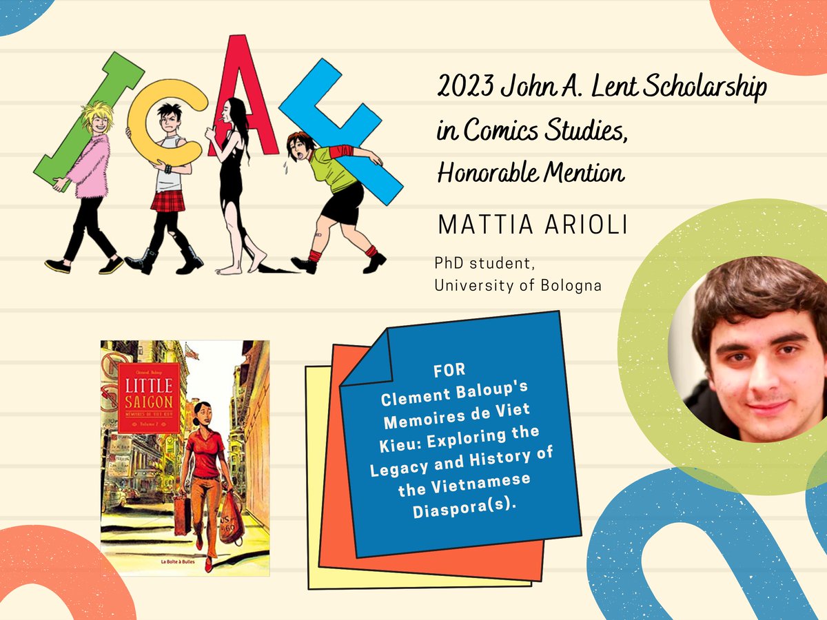 This year, ICAF is also pleased to announce that Mattia Arioli (University of Bologna) received an Honorable Mention for his project, "Clement Baloup's Memoires de Viet Kieu: Exploring the Legacy and History of the Vietnamese Diaspora(s)." 

Read more on our website.