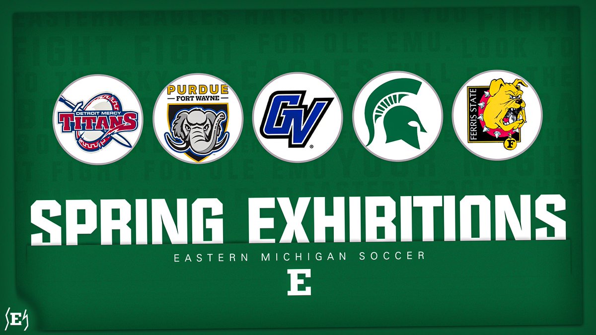 Spring Soccer!

The Eagles are set for 5⃣ home spring exhibitions... check out the schedule below and stop out to see your Eagles play!

📅 bit.ly/3jFmAkp

#EMUEagles | #1Team1Heartbeat
