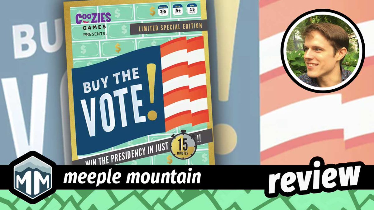 meeplemountain's tweet photo. Just because it's a bit of a dark horse, that doesn't mean it's not a winner. Find out Andrew's review of Buy the Vote, from @buythevotegame, will influence the election for your game night.
https://t.co/yAo7TVZYqO
#BoardGames #PoliticalGames #Voting ##BuyTheVote https://t.co/F0kXw4i7BP