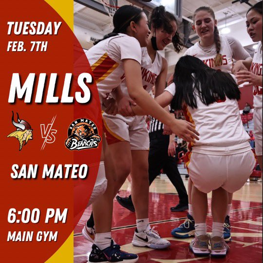 millsgirlsbball's tweet photo. ITS GAME DAY!! Lady Vikings, 14-7 6-3 in league are home today hosting San Mateo! 

JV 4:30 PM
Varsity 6:00 PM

GO VIKINGS!! #Ohana #4Sheldon 

@westcoastpreps_ @KasselMedia @smdailyjournal @49erscalhi https://t.co/f5Ji4h6Exy