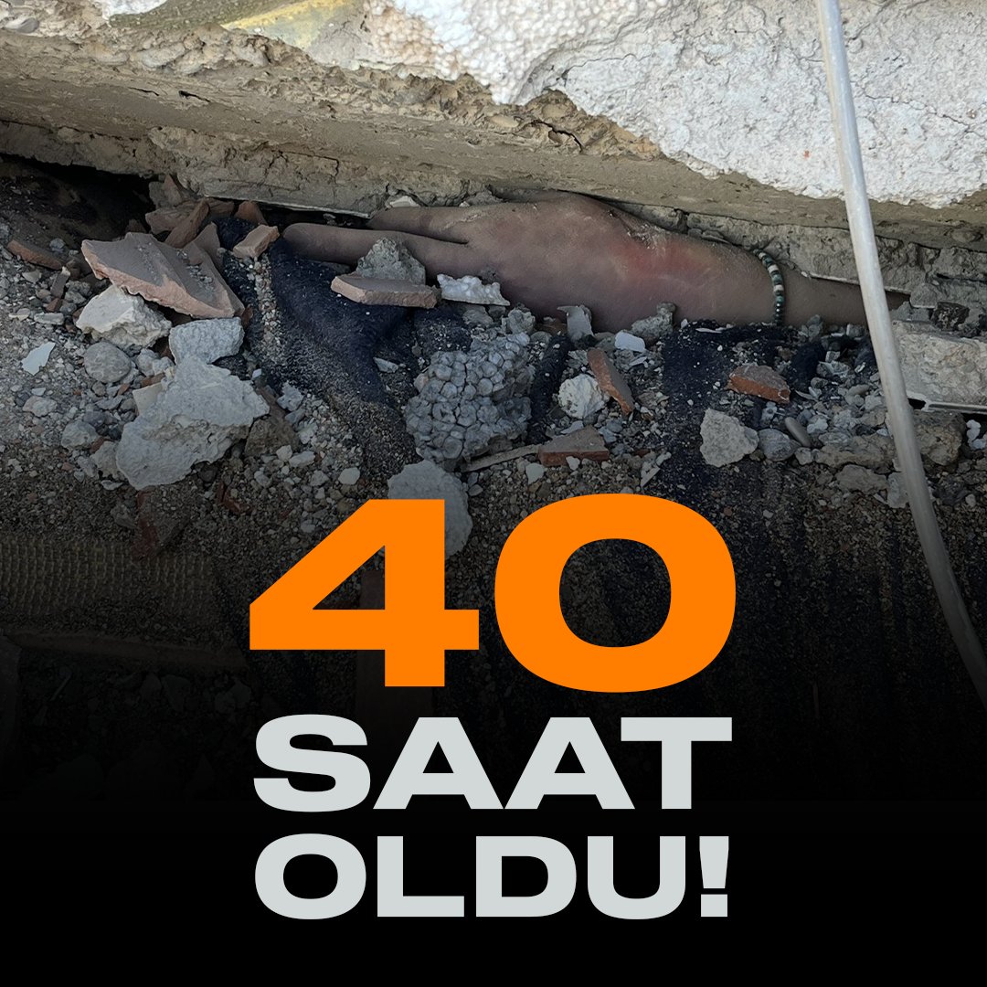 #artıkgizemikurtarın #ACILYARDIM #ACİL #AFAD #afaddeprem #enkazaltındayım

Gizem Harmankaya, 36 saattir enkaz altında ve sadece elini görebiliyoruz. Yetkililere yalvarıyoruz lütfen yardım edin. KAHRAMANMARAŞ Şazi bey isa yusuf alptekin bulvarı Ebrar sitesi K blok <a href="/AFADBaskanlik/">AFAD</a>
